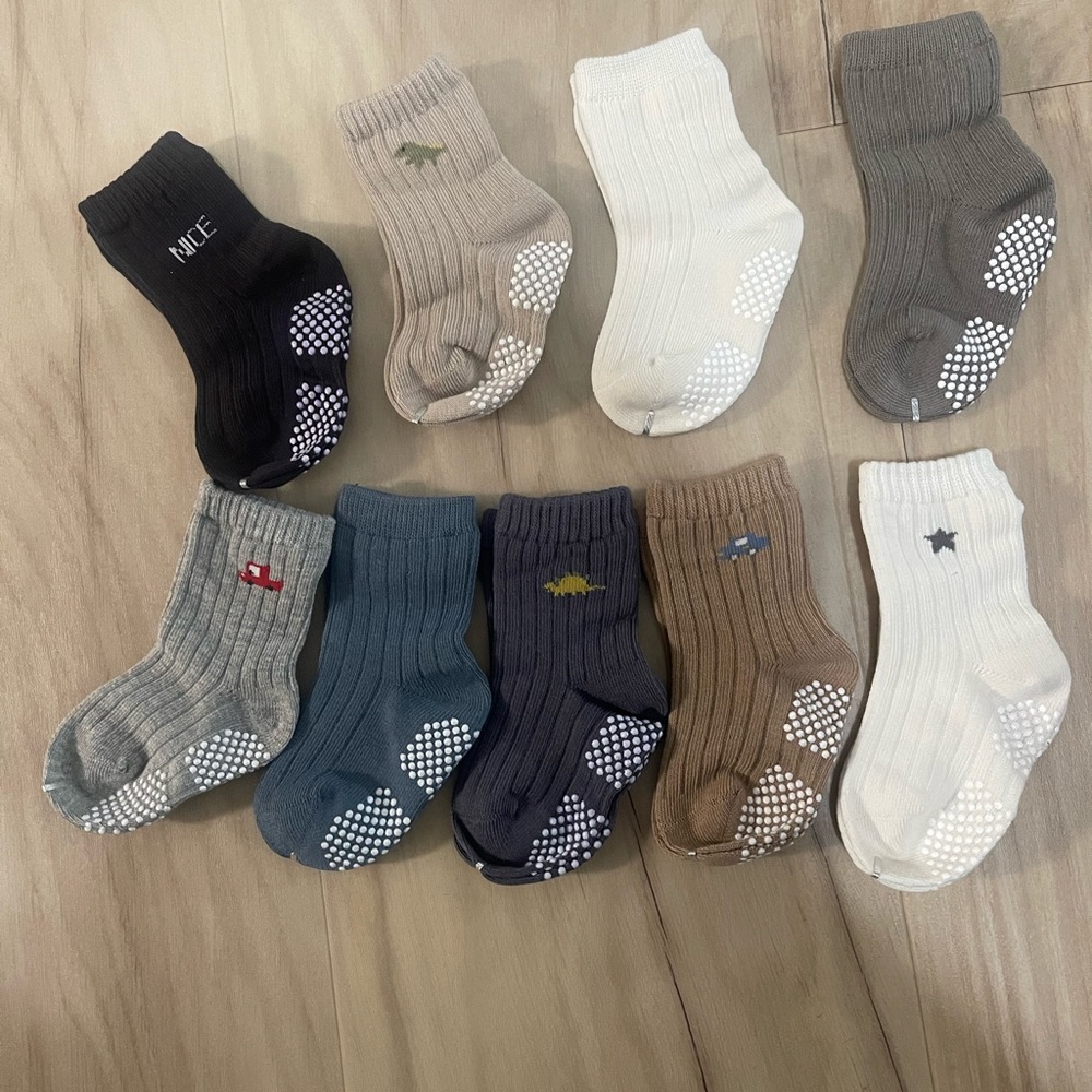 Assorted Ribbed Baby Socks Set